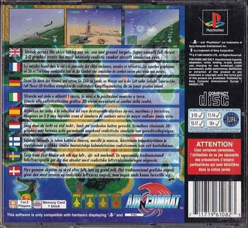 Air Combat - PlayStation 1 (B Grade) (Genbrug)